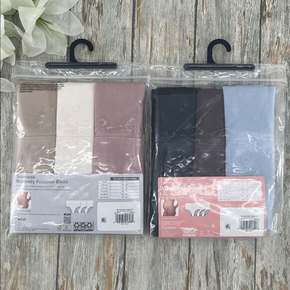 Women’s Destination Maternity Foldover Bikini Panty 2, 3-Packs Size XXL - Picture 2 of 7